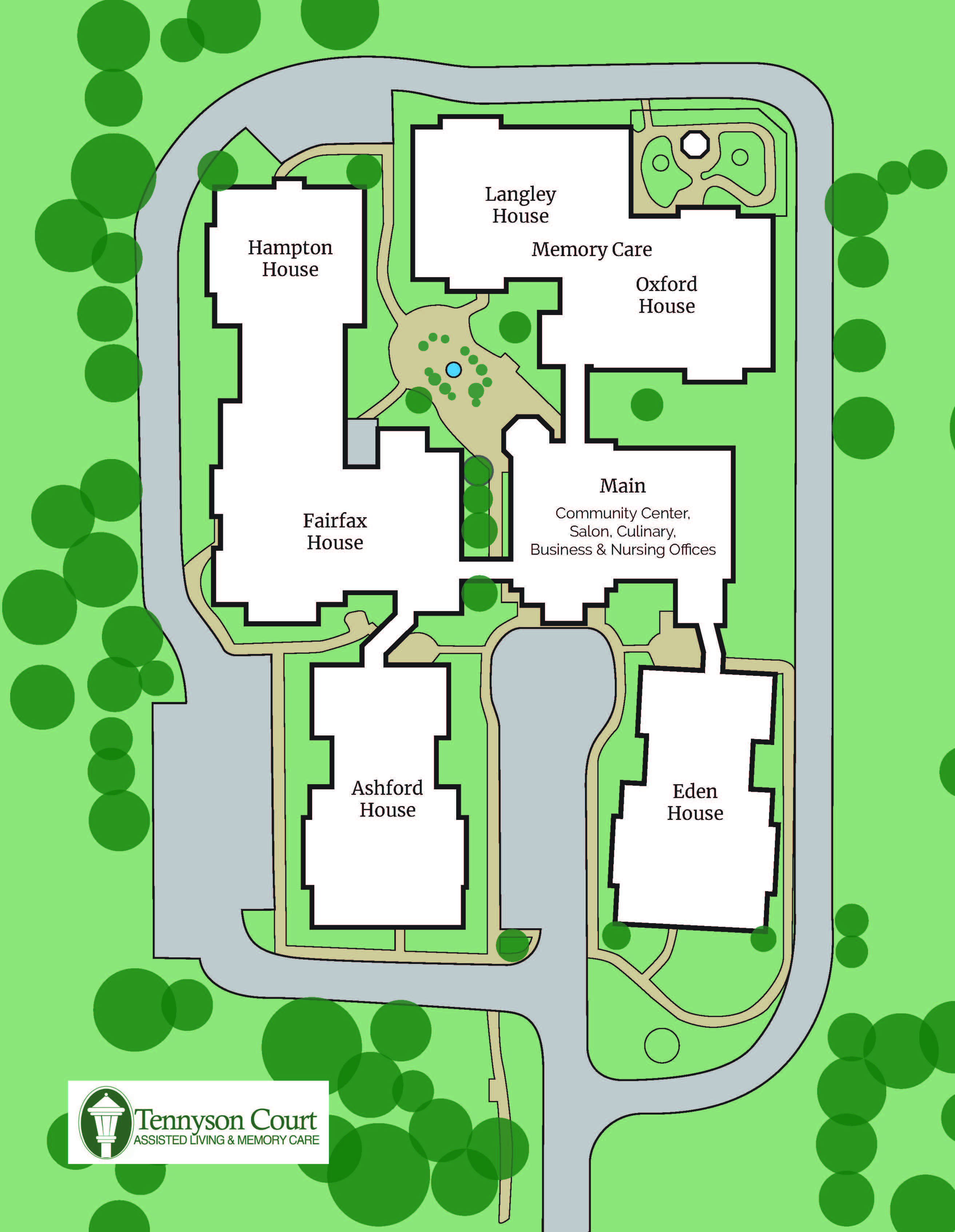 Tennyson court property view